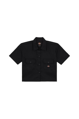 Dickies Work Shirt Cropped Ss W Kadın Gömlek Siyah