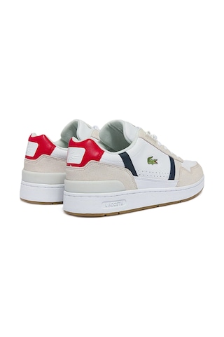Lacoste Sport T-clip Hakiki Deri Erkek Beyaz Sneaker Beyaz