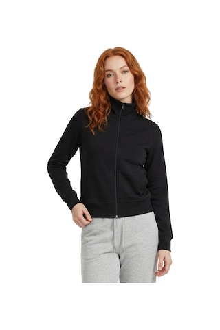 Sportive Kaia Full-zip Kadın Siyah Günlük Stil Eşofman Üstü 26yk0001-syh