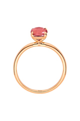 Sirius Oval Kesim Pembe Turmalin Tektaş Yüzük 0831R0018