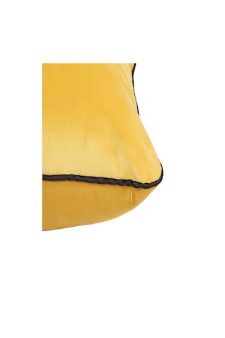 Biyeli Kırlent Yastık Kılıfı Sarı Rengi 45x45