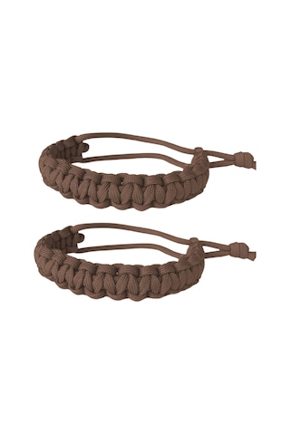 Taktik 2'li Paracord Survival Bileklik Kahverengi
