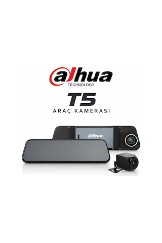 Dhı-t5 Dikiz Aynalı Araç İçi Kamera 4k Çözünürlük + Ön Ve Arka Kamera + Gps + Park Sensörü + Dokunmatik Ekran + App Kontrol