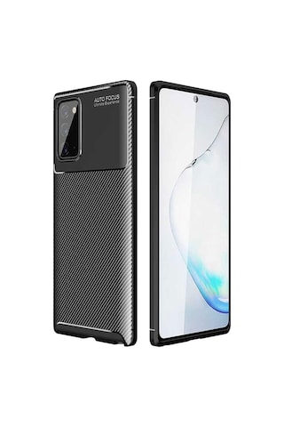 Samsung Galaxy Uyumlu Note 20 Karbon Desenli Negro Silikon Kılıf