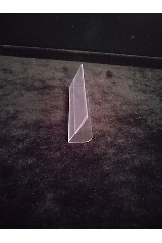 10 Ad Şeffaf Plastik Etiketlik İsimlik 8x3 Cm Kartvizitlik Ayaklı