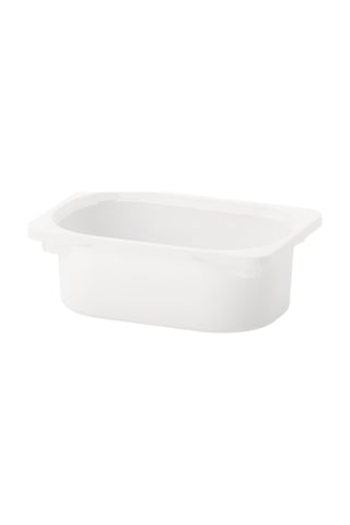 Ikea Trofast Oyuncak Saklama Kutusu, Beyaz, 20x30x10 Cm Çok Renkli