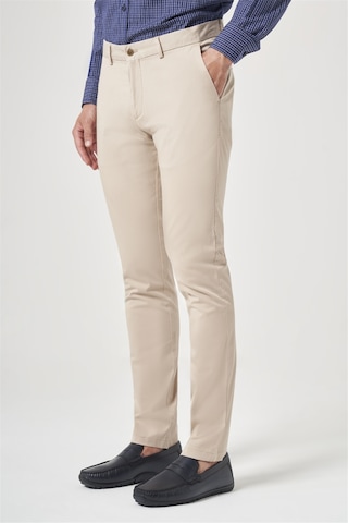 İmza Bej Yan Cep Slim Fit Casual Pamuklu Chino Pantolon 1003260178