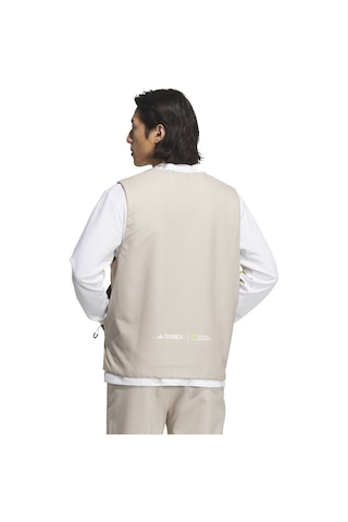 Adidas National Geographic Vest Erkek Outdoor Su Tutmaz Yelek Il8993 Krem 001