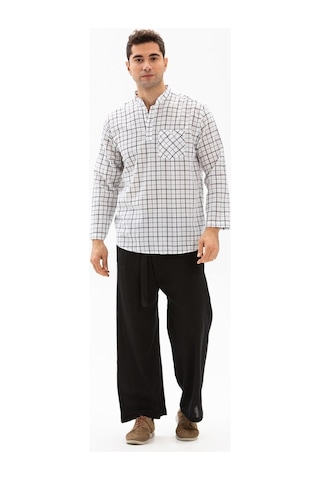 Eliş Şile Bezi Unisex Şile Bezi Balıkçı Pantolon Siyah Syh