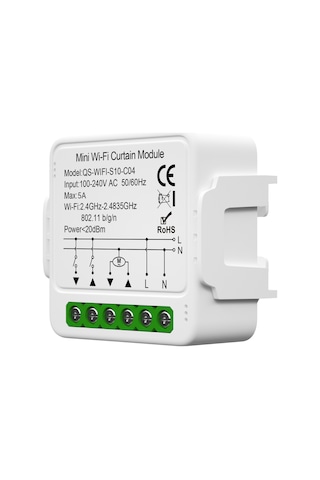 Shineyee Wifi Akıllı Perde Modülü - Uzak Kumanda, Zamanlama Ve Ses Kontrolü İle Tuya Uygulaması Entegresi, Alexa Ve Google Home Uyumlu