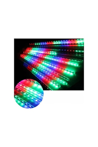 Periboia Solar Meteor Tüp Bahçe Dış Mekan Aydınlatma Led 8 Adet Diğer