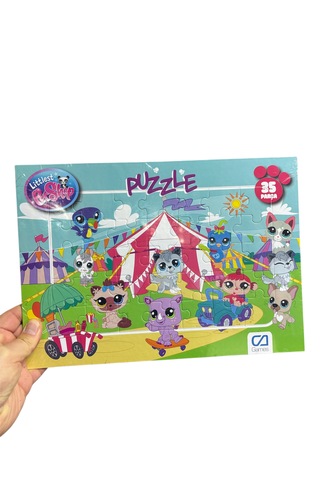 Ca Games Iki Adet Little Pet Shop 35 Parça Puzzle Çok Renkli
