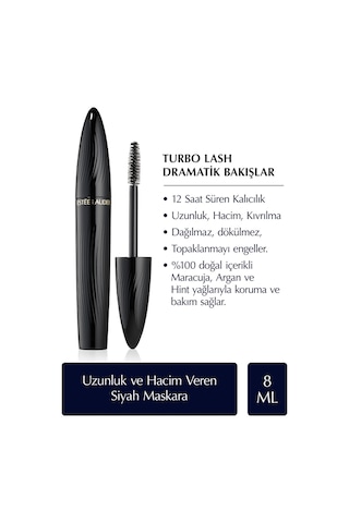 Estee Lauder Turbo Lash Volume+Lenght Maskara 01 Siyah