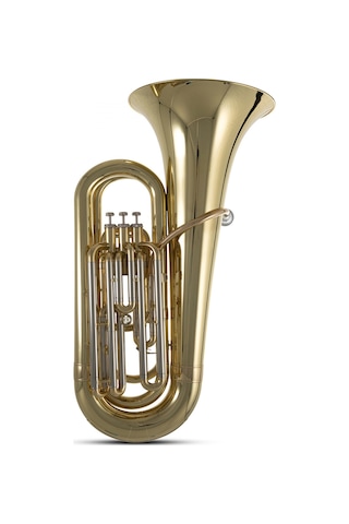 Roy Benson Tb-301-3 Pistonlu Tuba Profesyonel - Bb Tuba 3 Pistonlu Mekanizma, Sarı Pirinç Gövde, Nikel Gümüş Dış Slaytlar, Lake Bitiş Ölçüler: 3/4 Ölçü Kompakt Tasarım