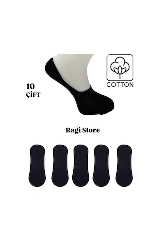 10'lu Siyah Erkek Babet Çorap Siyah