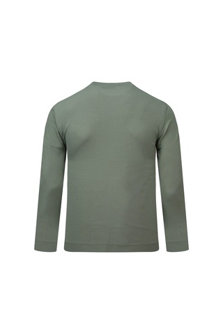 Hatemoğlu Yeşil Regular Fit Yarım Balıkçı Yaka Rayon Kazak 2977636 Yeşil