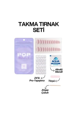 Takma Tırnak Seti & Zararsız Yapıştırıcı 74540454