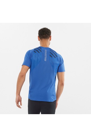 Salomon Sense Aero Erkek Koşu Tişört Nautical Blue Lc1872800 Mavi