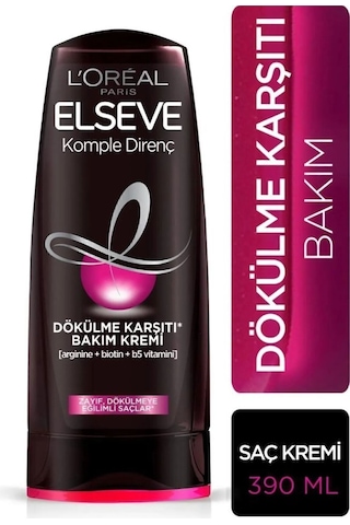 Elseve Komple Direnç Dökülme Karşıtı Bakım Kremi 390 Ml 2'li Set