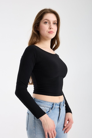 Modazeyosh Kadın Sandy Fit Bluz Siyah