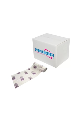 Pratikser Tek Kullanımlık Polietilen Masa Örtüsü Papatya - 150x150cm - 20ad/rulo - Koli