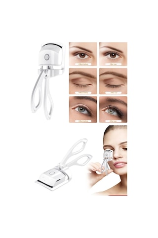 Silikon Uçlu Elektrikli Kirpik Kıvırıcı 2 Sıcaklık Modlu Usb Şarj