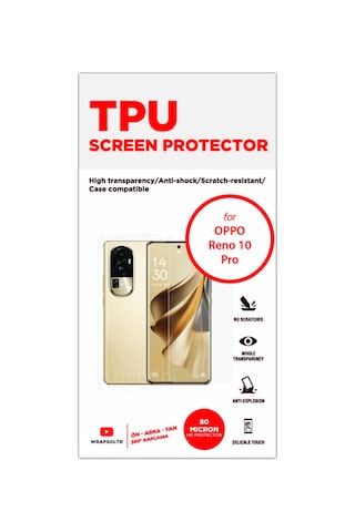 Oppo Reno 10 Pro 360 Derece Full Body Ekran Koruyucu Film