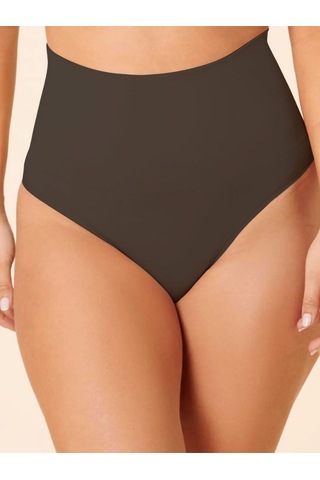 Mistirik Montela Model Büyük Beden Sıkılaştırıcı Ve Push Up String Külot Siyah Renk Siyah