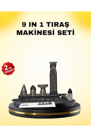 9 U 1 Arada Bakım Seti Güçlü Motorlu Saç Sakal Burun Kulak Trimmer