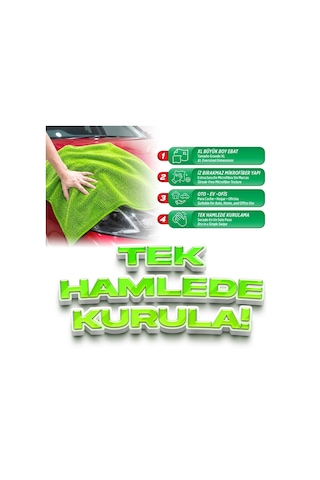 Automix Kurulama Havlusu Xl Süper Emici Mikrofiber 75x45 Cm 45007