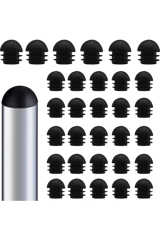 Youmex 30 Adet Plastik Tüp Uç Kapakları - 19mm Baş Çapı, Metal Sandalyeler Ve Bahçe Mobilyaları İçin Kaydırma Koruyucusu