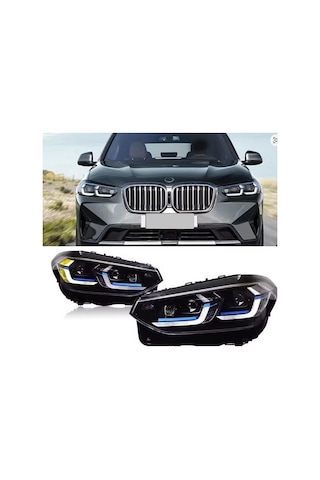 Autogp Bmw X3 G01 Ön Far Lambası G01lci Model Laser Görünüm Ledli 2017 / 2020 1 Adet