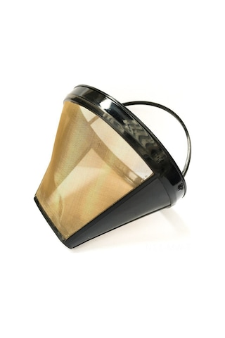 Moveevo Altın Renkli Paslanmaz Çelik Filtre Kahve Süzgeci - Kağıtsız El Süzme Kahve Fincanı, Konforlu Günde Kullanim Diğer