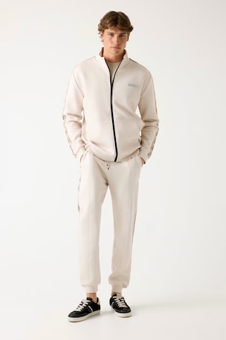 Guess Yan Logo Erkek Fermuarlı Sweatshirt Z2yq10kb3p2 Bej