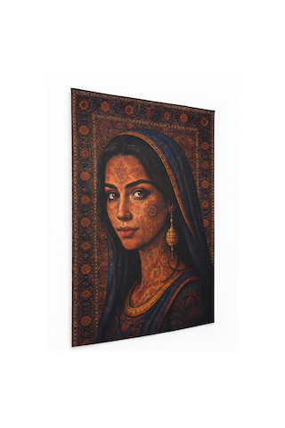 Weblonya Çizim Baskı Halı Kız Desenli Halı 120 Cm X 180 Cm 5900 Çok Renkli
