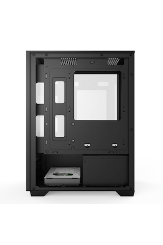 Aktuf Fiero Siyah 3 Rgb Fanlı Temperli Cam Panel Boş M-atx Gaming Oyuncu Bilgisayar Kasası