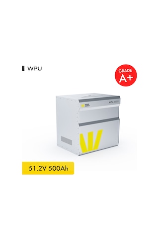 Werer Energy 48V 500Ah 26.8kW LiFePO4 WPU Series Bluetooth’lu Lityum Demir Fosfat Akü