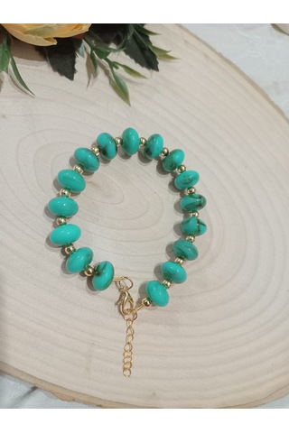 Turkuaz Rengi Şık Bileklik Turkuaz
