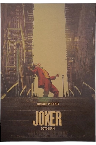 Joker Dc Comıcs Merdiven Sahnesi Retro Poster Af022