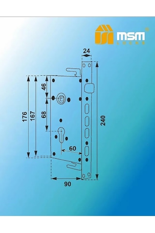 Msm Locks Çin Kapısı İçin Otomatik Kilit Ml68/60 Ar 272144587