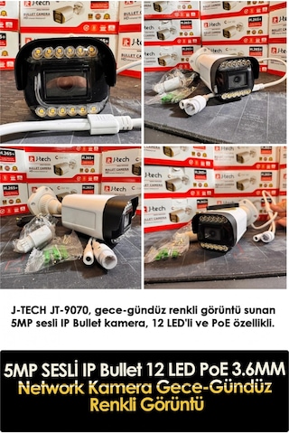 5mp Ip Sesli Renkli Gece Görüşlü 4 Lü Akıllı Güvenlik Kamera Seti Yüz Ve Araç Tanıma