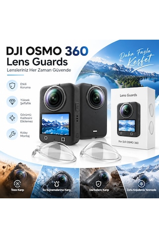 Dji Osmo 360 Lens Guard , Lens Koruma Şeffaf