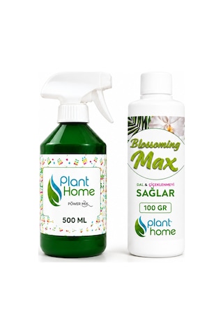 Sıvı Bitki Besini Seti ByKurt Doğal İçerikli Power Mix ve Blooming Max Çiçeklenme Kök Gelişimi Destekleyici Bitki Vitamini -
