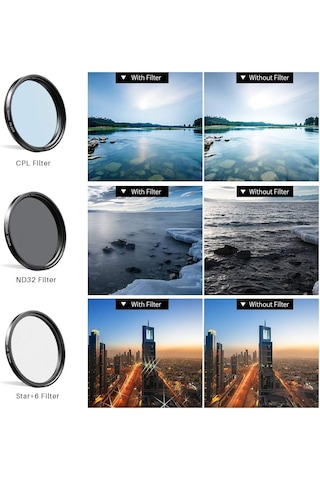 Apexel 7 İn 1 Hd Lens & Filtre Kit Tanımlandığı Gibi