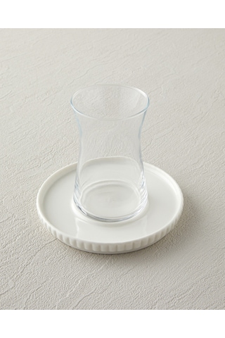 English Home Lunara Porselen 18 Parça 6 Kişilik Çay-kahve Takımı 170-90 Ml Beyaz Beyaz