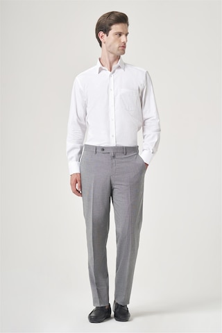 İmza Füme Yan Cep Filafil Desen Comfort Fit Esnek Pantolon 1003260153