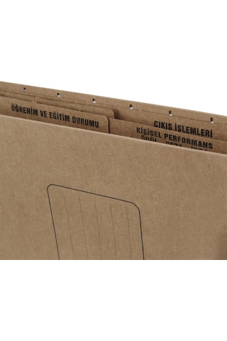 Personel Özlük Dosyası 8 Sayfalı Askılı Demir Çubuklu 25Li Koli