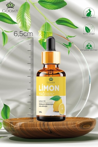 Goomy Limon Uçucu Yağı 10 Ml %100 Saf Ve Doğal Lemon Essential Oil