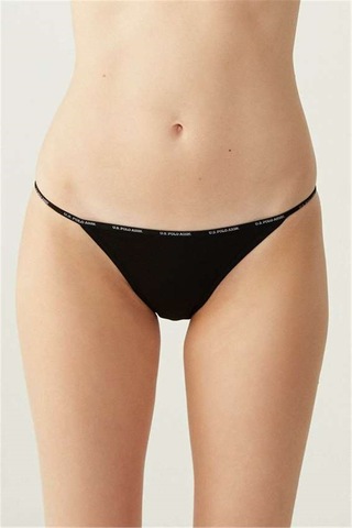 U.s Polo Assn. 67000 Kadın 5 Li Slip-siyah&ten&beyaz&ten&beyaz mix color