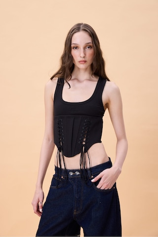 Sagaza Diamond Top Siyah